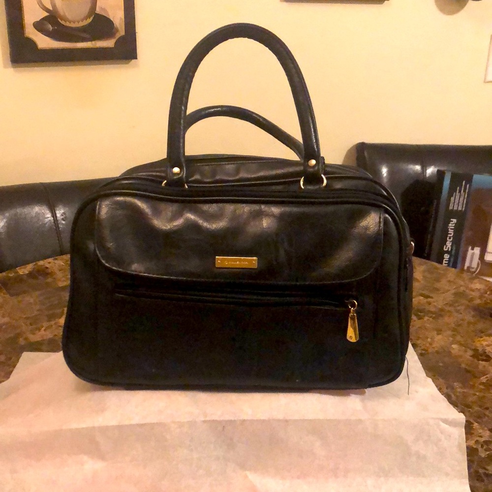 Simple black handbag